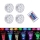 Set 4 lampi LED RGB, cu telecomanda, rezistente la apa