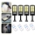 Set 4 x Lampa solara 6 LED SMD cu senzor de miscare si lumina
