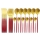Set 24 tacamuri DeLuxe Auriu/Rosu