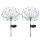 Set 2 x lampa solara artificii cu suport metalic, 90 LED, multicolor
