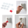 Set 12 capace protectie priza, dop priza siguranta copii, plastic, alb 