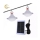 Set 2 x Lampa solara LED cu 2 becuri, pentru camping