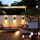 Set 4 x lampa solara 6 LED, Senzor, lumina calda