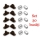 Kit montare folie terase: 30 bride rotative si 30 capse metalice