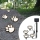 Set 4 lampi solare Paw Print Light