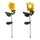 Set 2 x lampa solara, Crizantema