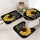 Set baie 4 piese: perdea, covorase si husa de toaleta, SunFlower