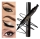 Oferta 1+1 | Eyeliner cu stampila, Negru, Cat Eye