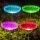 Set 2 x Lampa solara fibra optica RGB, 7 LED, model floare