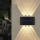Lampa solara de perete 6 LED, lumina bidirectionala