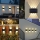 Lampa solara de perete 6 LED, lumina bidirectionala