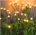 Set 2 x Lampa solara LED Alb Cald, 6 bulbi licurici