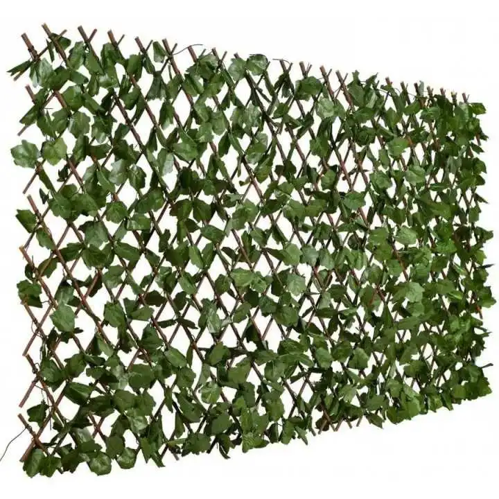 Paravan cu frunze artificiale, 180 x 60 cm