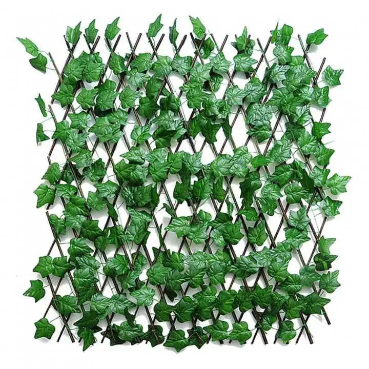 Paravan cu frunze artificiale, 180 x 60 cm