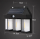Set 2 x Lampa solara tripla cu senzor de miscare