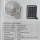 Ventilator Solar Portabil 6 inch cu lumina LED