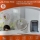 Ventilator Solar Portabil 6 inch cu lumina LED
