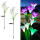 Set 2 x Lampa solara Crini 70 cm, IP66, LED cu Senzor Lumina