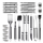 Set ustensile pentru gratar, 26 piese, otel inoxidabil