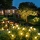Set 2 x Lampa solara LED Alb Cald, 6 bulbi licurici