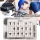 Set cleme 415 piese, clipsuri auto universale de fixare