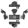 Camera auto tripla Full HD, 3 camere, Ecran 2'', G-Senzor