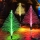 Set 2 x Lampa solara RGB pentru Craciun, IP 65