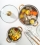 Set 10 piese: 5 oale inox, capace din sticla