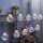 Instalatie LED 10 globuri cu Mos Craciun, 3 metri, Multicolor