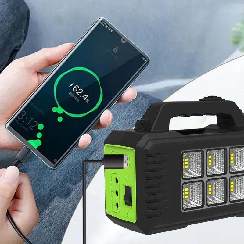 Kit iluminat solar GD-8077, proiector multifunctional