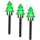 Set 3 x Felinar Solar Stick Brad Verde 41 cm