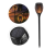 Set 2 x Lampa solara tip torta cu efect flacara, 50 cm