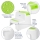 Scaunel inaltator WC pentru copii, FizioTab®Kids Two Step Stoll Alb/Verde