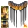 Set 6 x Lampa solara tip torta cu efect flacara, 50 cm