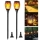 Set 6 x Lampa solara tip torta cu efect flacara, 50 cm