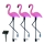 Set 3 x Lampa solara, Flamingo - lumineaza 8 ore