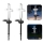 Set 4 x Cruce solara LED pentru mormant