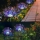 Set 2 x Lampa solara artificii cu suport metalic, Multicolor