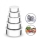 Set 15 caserole metalice cu capace din plastic