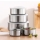 Set 15 caserole metalice cu capace din plastic