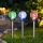 Set 3 x lampa solara glob, 27 cm, culori interschimbabile