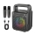 Boxa Bluetooth, 2 microfoane, Radio FM, Difuzor 8 W
