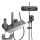 Coloana de dus cu termostat, 4 functii