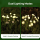 Set 2 x lampa solara 6 LED Jellyfish, Alb cald