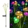 Set 4 x lampa solara 6 LED Jellyfish, Multicolor