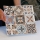 Set 4 x Autocolant de perete, tip gresie, 30x30 cm