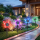Set 2 x Lampa solara LED Fluture RGB, montaj pe perete sau sol