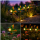 Set 4 lampi solare LED pentru gradina, metal, Colibri 3D