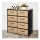 Comoda cu 8 sertare textile, 65x30x72.3 cm