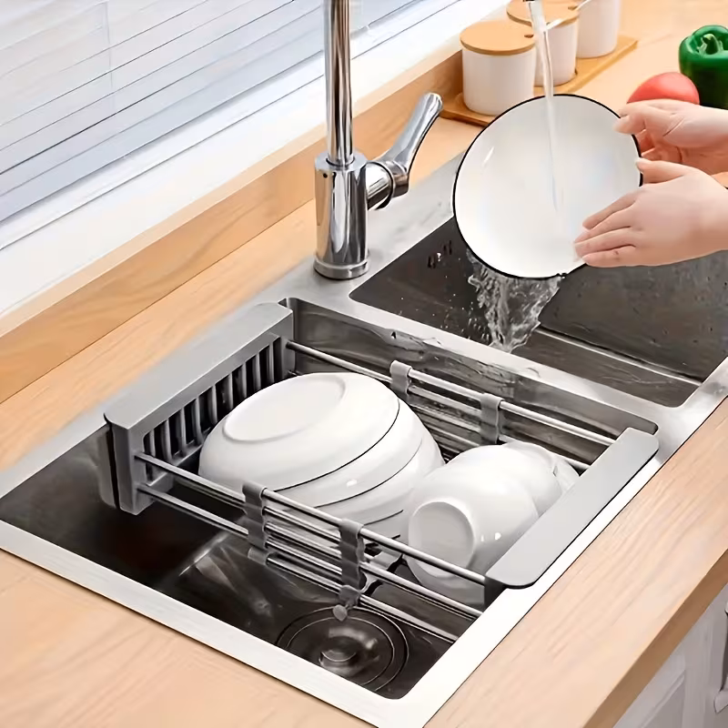 Organizator telescopic pentru chiuveta